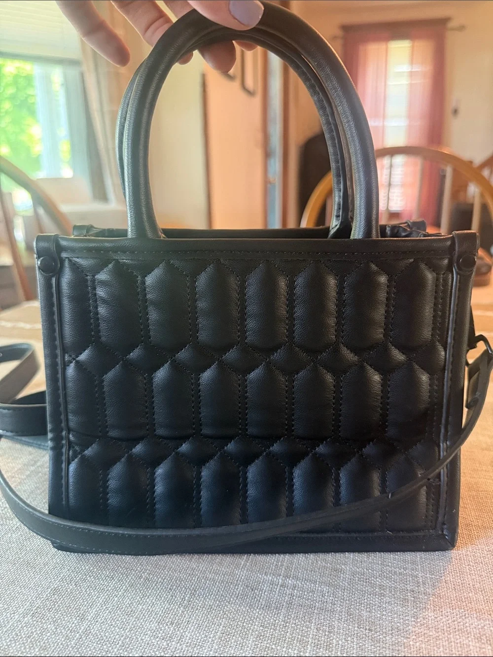 Steve Madden structured quilted